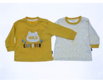 6/18 AY 18519-Erkek Crack Pattern 4 Beden 2'in 1 Pack Sweat