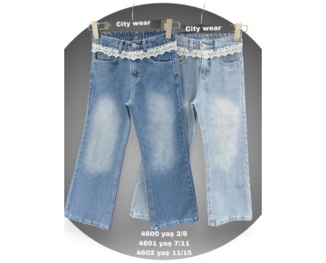 2/6 YAŞ-4600-citywear kız pantolon