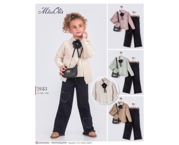 3/6 YAŞ 2613-GÖMLEK-SÜETER HIRKA TRİKO TAKIM-KOT PANTALON