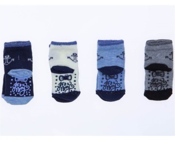 1/4 YAŞ 4053 ABS BASKILI BEBE SOKET ÇORAP