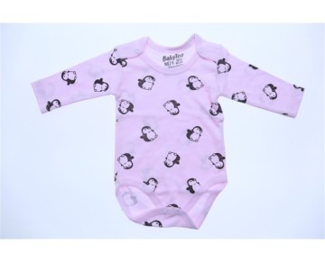 0/9 AY 708228-BABYTOO KUCUK PENGUEN DESENLI UZUN KOLLU BADI