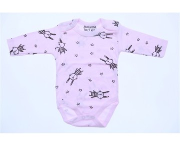 0/9 AY 708227-BABYTOO KUCUK YILDIZ TAVSAN DESENLI KOLLU BADI
