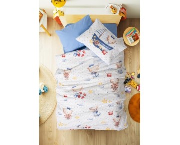 Cotton Box Bebek Nevresim Takımı Seaman Mavi