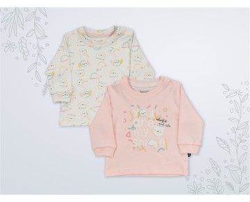 6/18 AY 18420 Kız Colorful And Cute 4 Beden 2'in 1 Pack Sweat