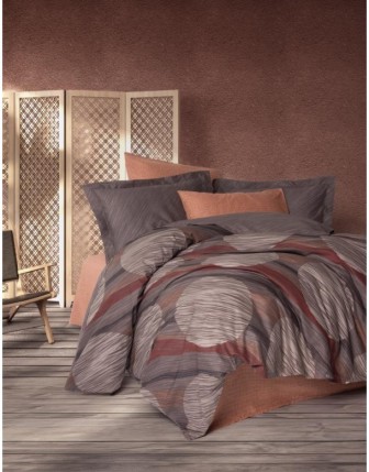 Cotton Box Modern Çift Kişilik Nevresim Takımı Fluss Tarçın 8680108078396