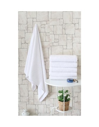 Nevresim Dünyası Otel Tipi 70x140 Banyo Havlusu Beyaz