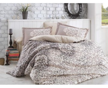 Hobby Çift Kişilik Poplin Nevresim Serenity Gri
