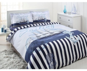 Özdilek Tek Kişilik Ranforce Nevresim Takımı Sailing Voyage Lacivert