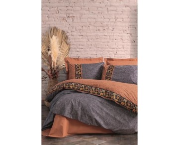 Cotton Box Folk Art Çift Kişilik Nevresim Takımı Dalila Tarçın