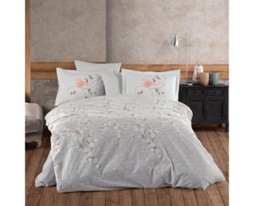 Hobby Çift Kişilik Poplin Nevresim Takımı Missy Gri