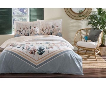 Özdilek Çift Kişilik Ranforce Nevresim Takımı Astilbe Krem