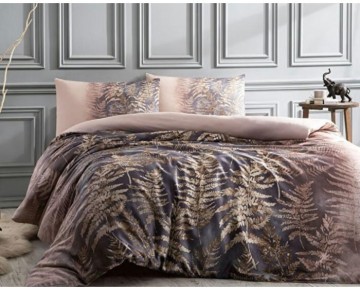 Özdilek Çift Kişilik Ranforce Nevresim Takımı Brisa Folha Pudra