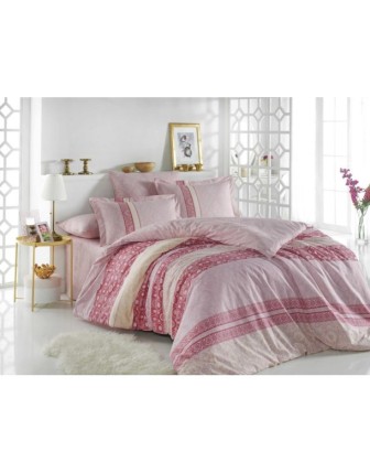 Hobby Tek Kişilik Poplin Nevresim Takımı Emma Pembe