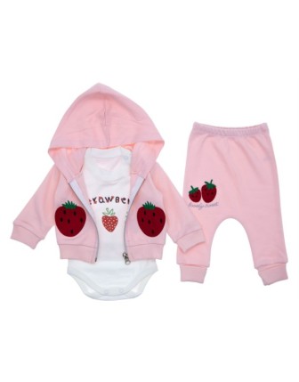 3/9 AY 6855 ÇİLEK NAKIŞLI TAKIM