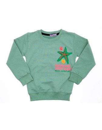 9/12 YAŞ 11476 BUNNY  NAKISLI SWEAT