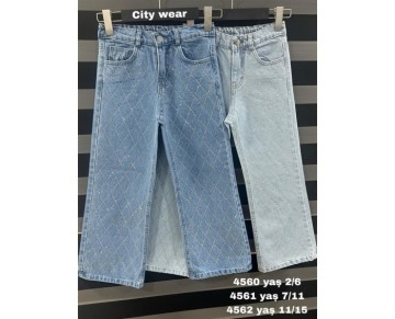 7/11 YAŞ-4561-citywear kız pantolon