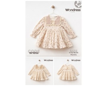 9/24 ay -1056-ÇİÇEKLİ MÜSLİN