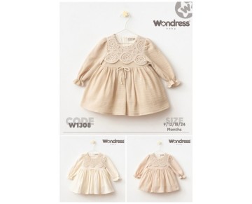 9/24 AY 1308-HALKA DANTELLİ ELBİSE