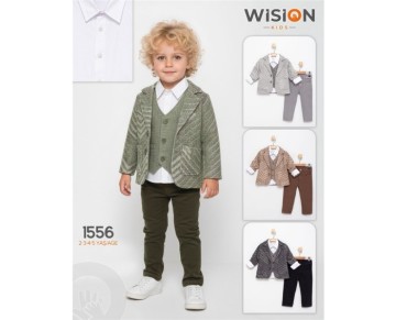 2/5 YAŞ-1556-ERKEK ELYAFLI YELEK TAKIM