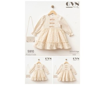 2/5 YAŞ-5910-KETENLİ MÜSLİN