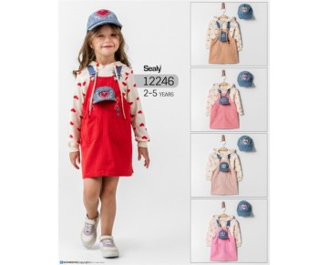 2/5 YAŞ-12246-ŞAPKALI JİLE  TAKIM