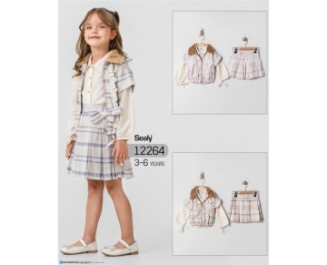 3/6 YAŞ-12264-3 LÜ KIZ  TAKIM