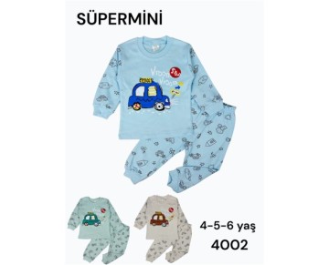 4/6 YAŞ -4002-RENKLİ VROOM TAXI 2Lİ TAKIM