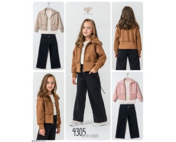 6/9 YAŞ 4305-ŞAL YAKALI ÜÇLÜ TAKIM