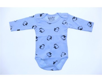 0/9 AY 708228-BABYTOO KUCUK PENGUEN DESENLI UZUN KOLLU BADI