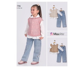 6/9 YAŞ-796-KIZ 6-9 TRİKO TAKIM