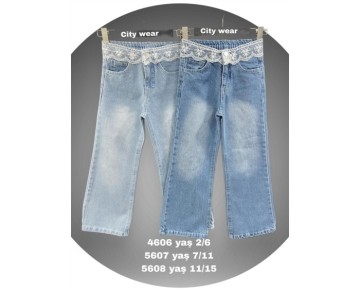 2/6 YAŞ-4606-citywear kız pantolon