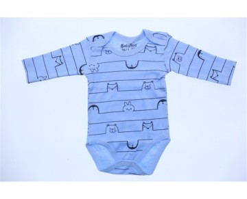 0/9 AY 708230-BABYTOO KUCUK CIZGILI HAYVAN DESENLI KOLLU BADI