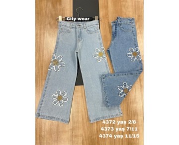 7/11 YAŞ-4373-citywear kız pantolon