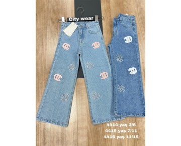 7/11 YAŞ-4415-citywear kız pantolon