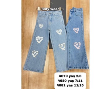 2/6 YAŞ-4679-citywear kız pantolon