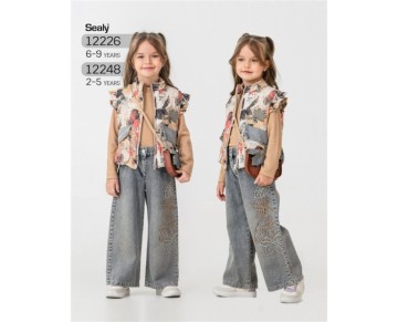 6/9 YAŞ-12226-3 LÜ KIZ  TAKIM