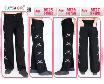 8/12 YAŞ-6026-ELEYSA KIZ KOT PANTOLON