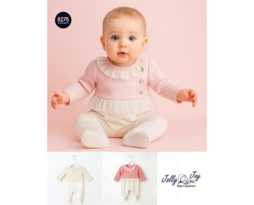 3/9 AY-8275-ÖNDEN DÜĞMELİ KIZ TULUM