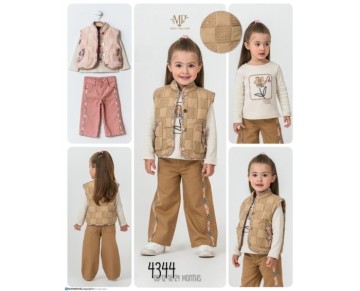 9/24 AY 4344-BURBERY BİYELİ ÜÇLÜ TAKIM