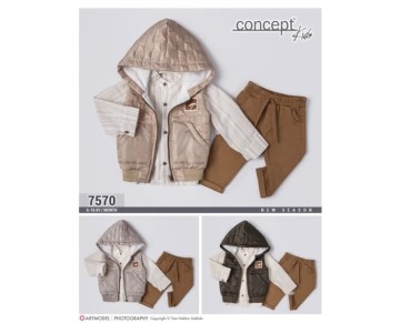 6/18 ay 7570-3 LÜ YELEK TAKIM