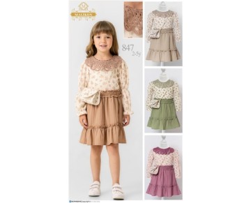 2/5 yaş 847-GİPELİ ELBİSE