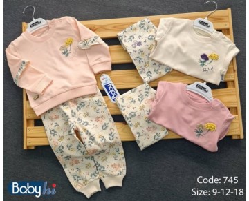 9/18 ay 745-ÇİÇEKLER 2Lİ KIZ TKM