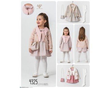 2/5 yaş -4325-FİYONK YAKALI ÜÇLÜ TAKIM