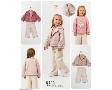 2/5 YAŞ 4350-KILBİYE DETAYLI ÜÇLÜ TAKIM