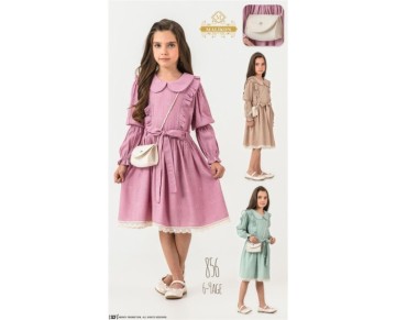 6/9 yaş 856-ÜÇGEN ELBİSE