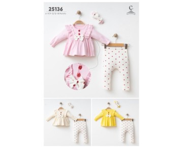 6/12 AY-25136-FIRFIRLI KALPLİ 3 LÜ TAKIM