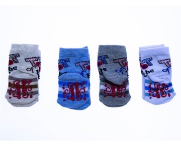 1/4 YAŞ 4053 ABS BASKILI BEBE SOKET ÇORAP