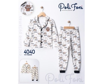 1/3 YAŞ -4040-SİMBA SÜZENELİ YAKALI PİJAMA TAKIM