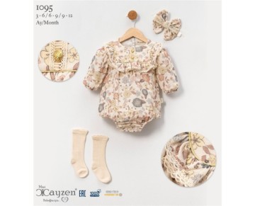 3/9 AY-10951-DÜĞMELİ GOLD SERİSİ ROMPER