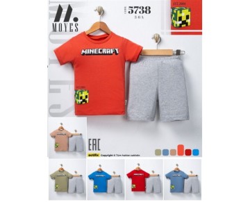 3/6 YAŞ-5738-MİNECRAFT 2Lİ TAKIM